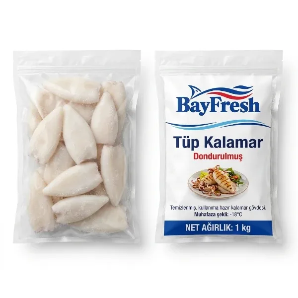 Tüp Kalamar 1 Kg (Dondurulmuş)